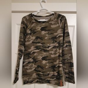 AMPERSAND AVE Camouflage Long Sleeve Top
